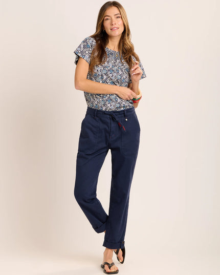 Blake Turn Up Trousers - Navy