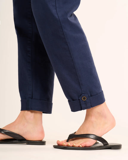 Blake Turn Up Trousers - Navy
