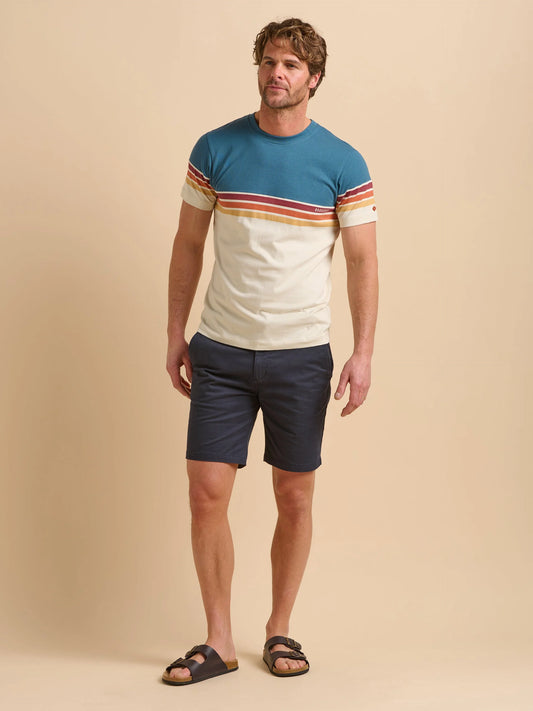 Colour Block Stripe Tee