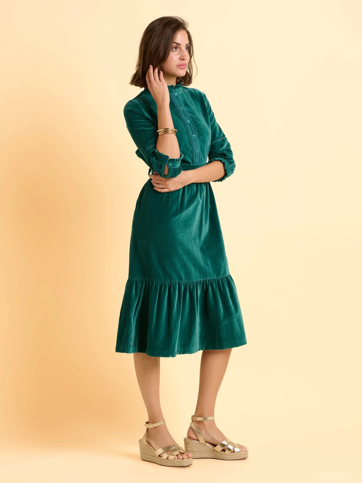 Starry Velvet Midi Dress