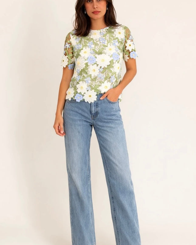 Lexie Floral Embroidered Top