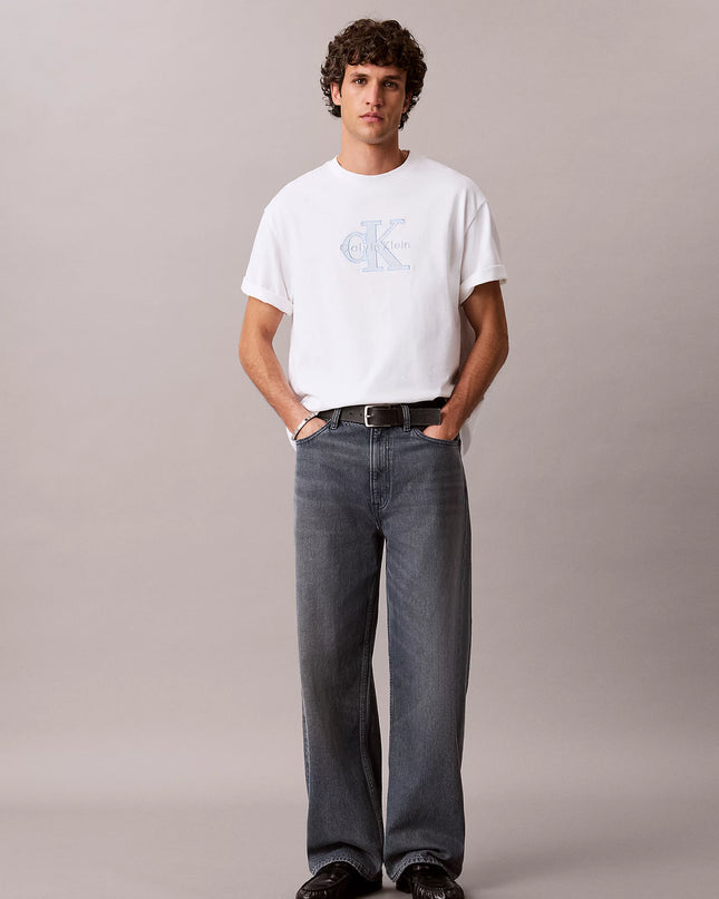 Relaxed Logo Appliqué T-Shirt - Bright White