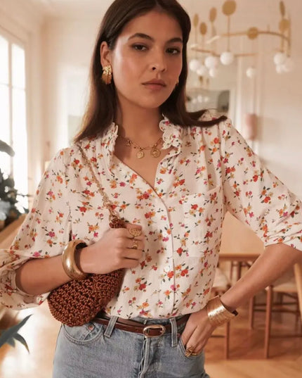 Amie Floral Print Blouse