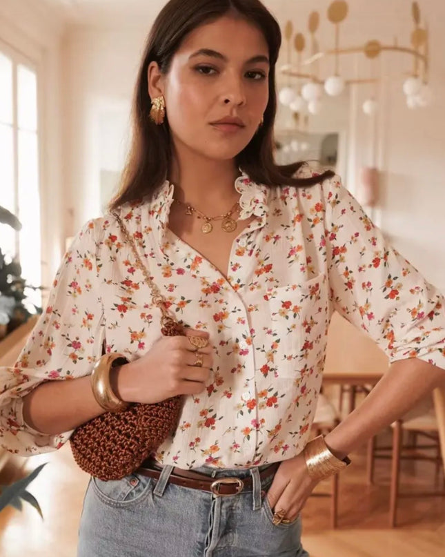 Amie Floral Print Blouse