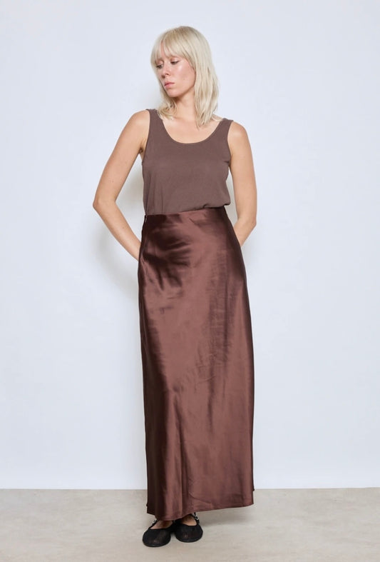 Evie Skirt - Chocolate Brown