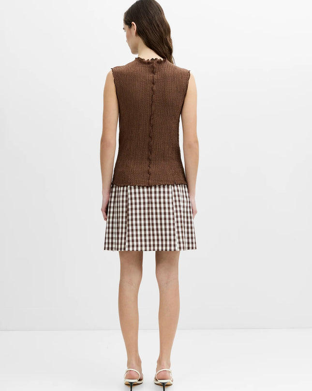 Andie Textured Top - Espresso Brown