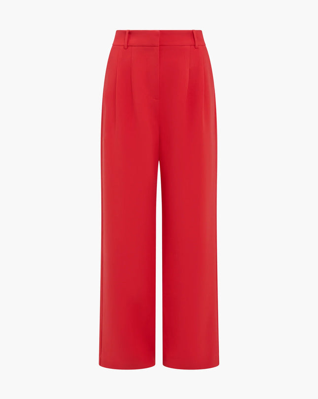 Carlie Suiting Trouser - Watermelon Red