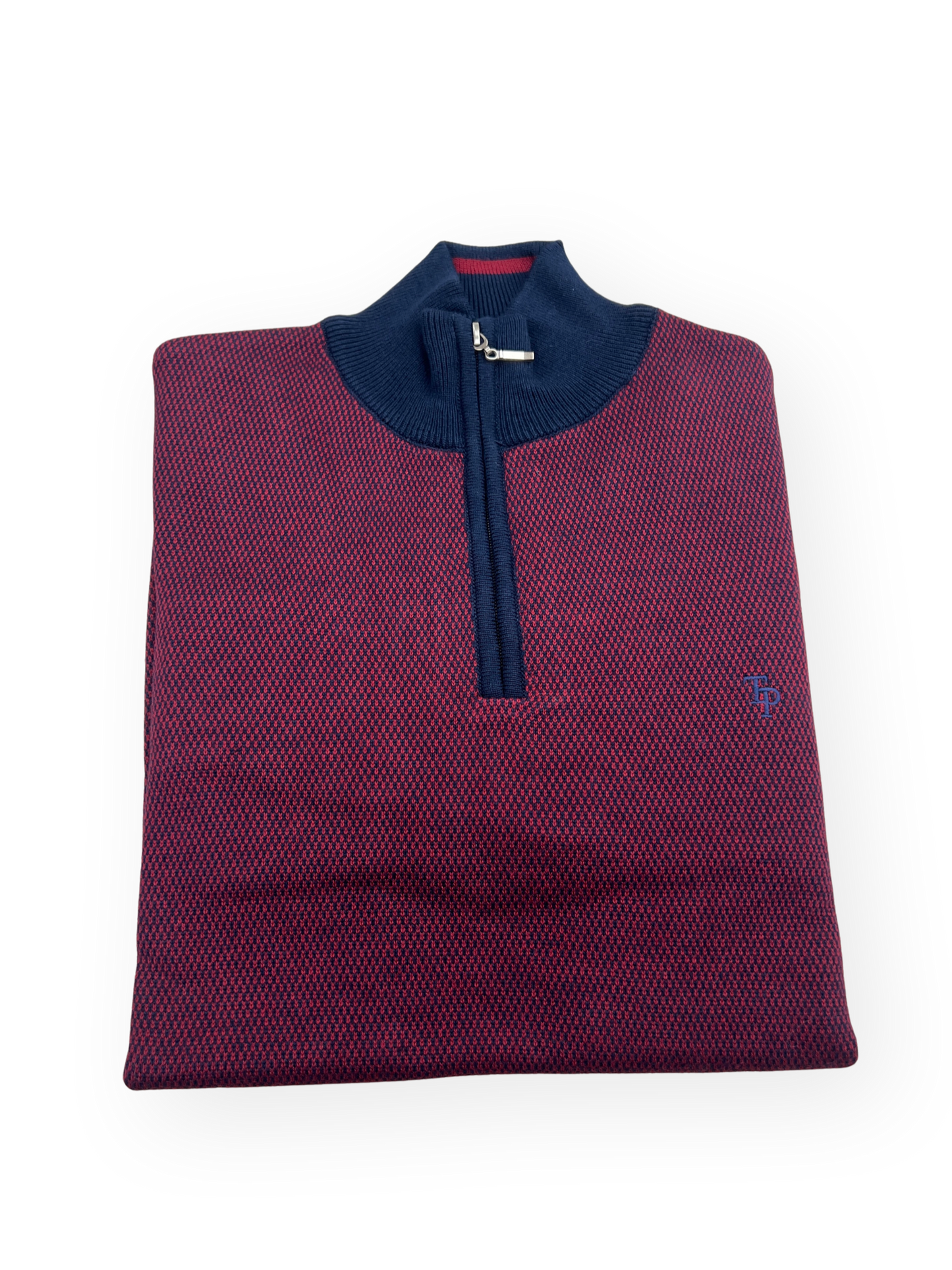 TP056K 1/4 Zip - Navy/Red