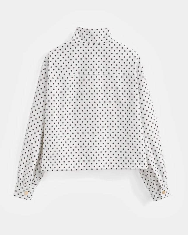Suzie Short Polka Dot Jacket - White