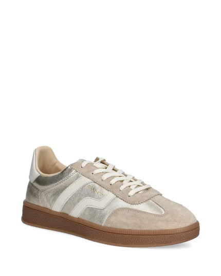 Cuzima Leather Sneakers - Gold