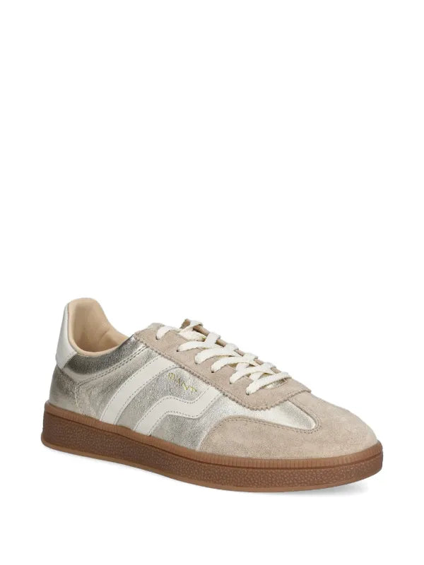 Cuzima Leather Sneakers - Gold
