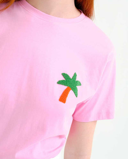 Palm Tree T-Shirt - Pink