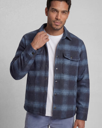 Wool Blend Jacket - Navy/Blue