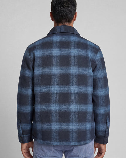 Wool Blend Jacket - Navy/Blue