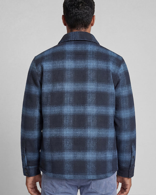 Wool Blend Jacket - Navy/Blue