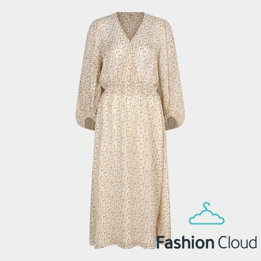 EsQualo Cheetah Wrapover Dress - Pastel