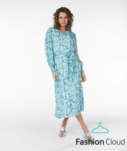 EsQualo Bayside Print Smock Dress