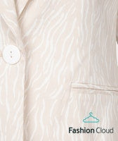 EsQualo Zebra Print Blazer - Sand