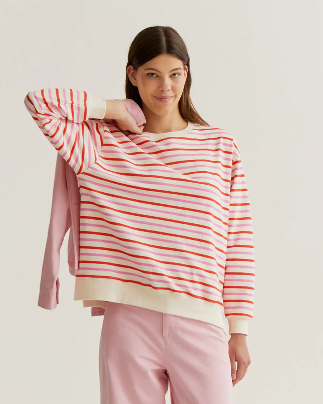 Katie Striped Sweatshirt