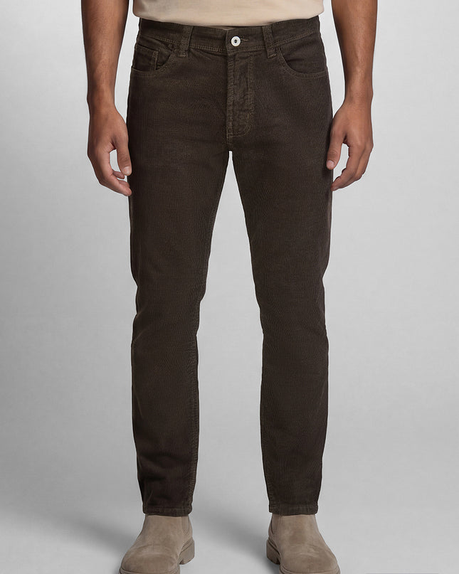 Parker Cosy Corduroy Trousers - Khaki