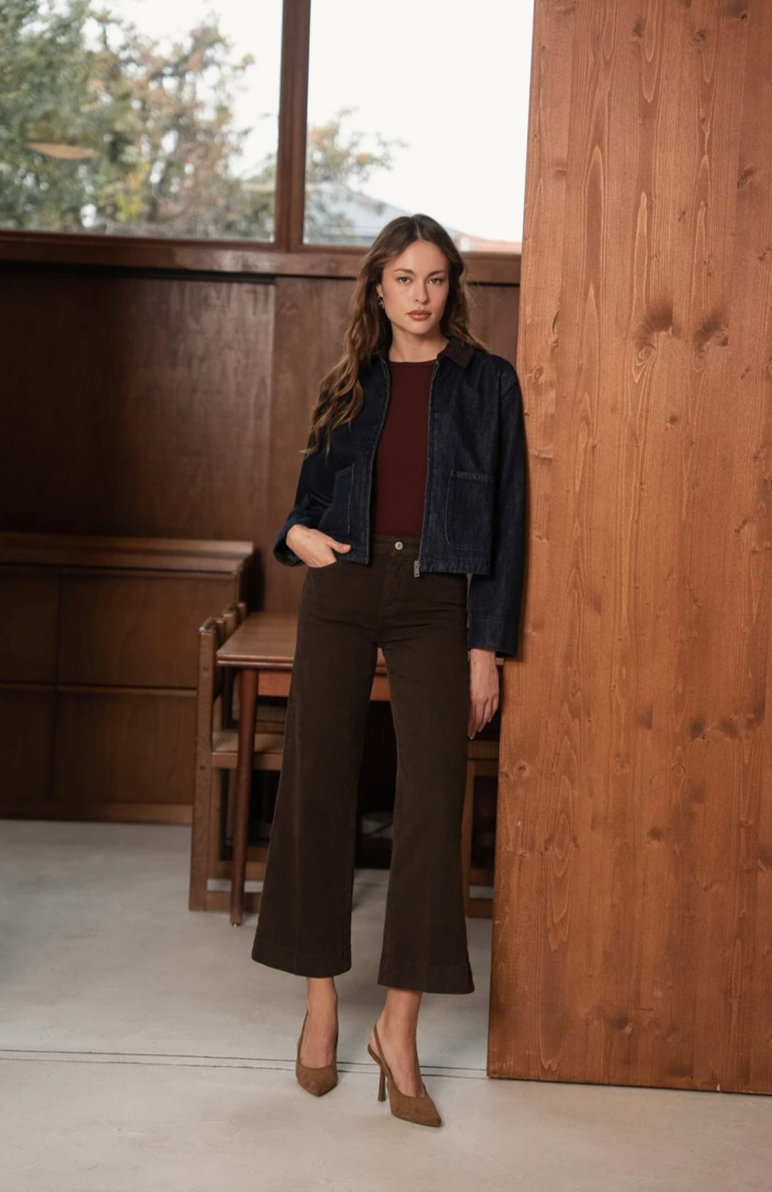 Emily Flared Jean - Chocolate