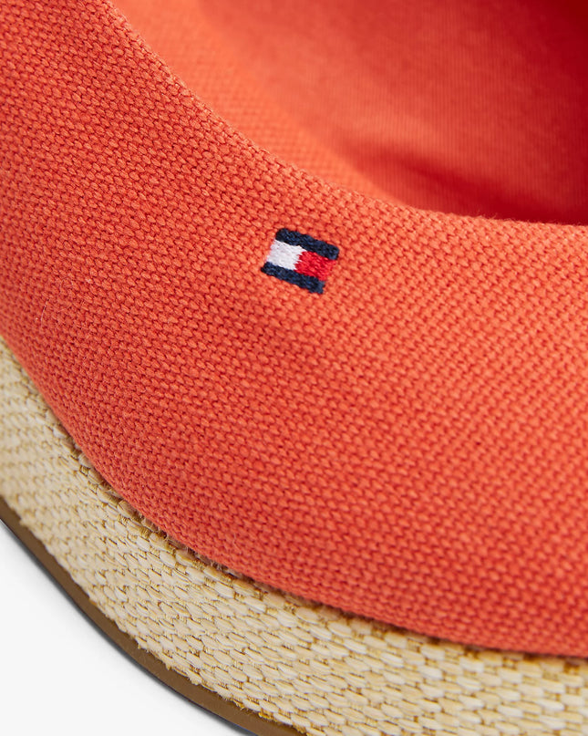 Canvas Slingback Wedge Espadrille Sandals - Rustic Clay