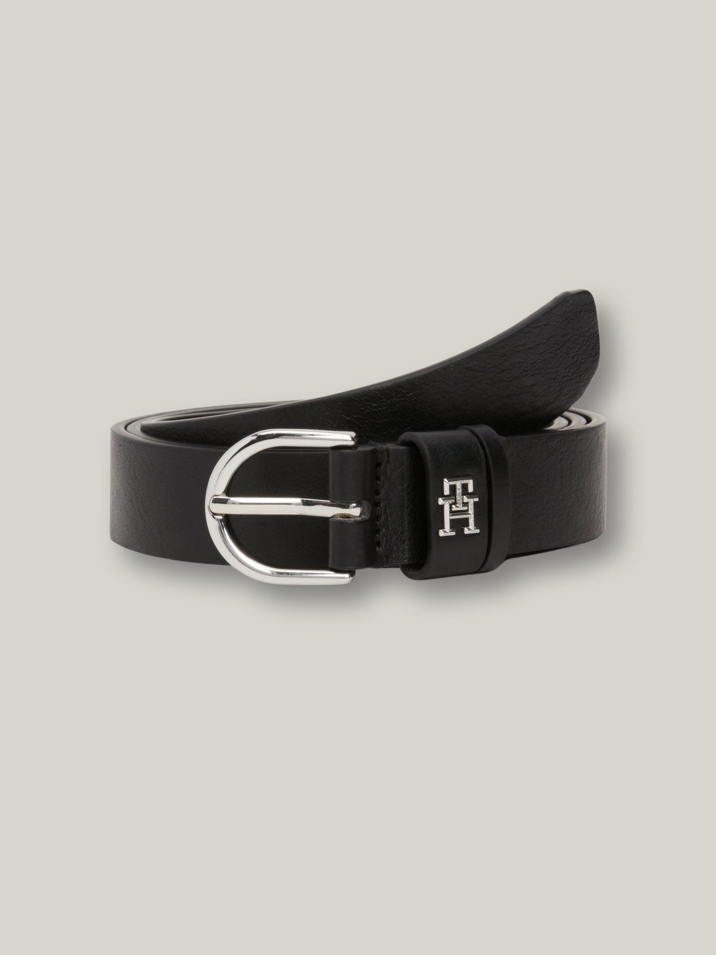 Tommy Hilfiger Essential Effortless Micro Hardware Belt - Black