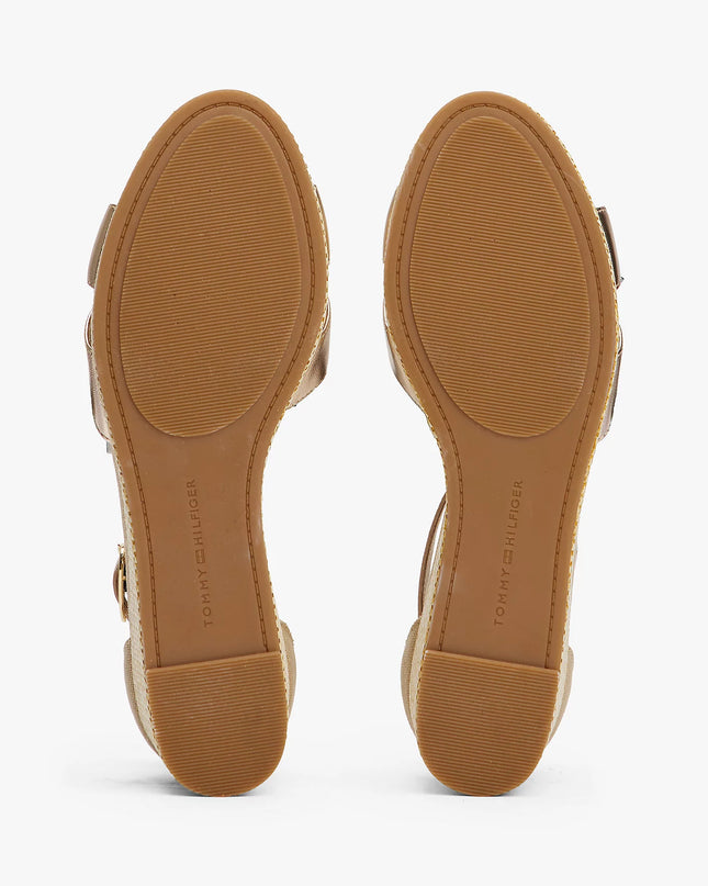 Metallic Wedge Espadrille Sandals - Gold