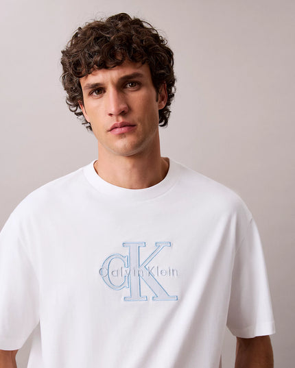 Relaxed Logo Appliqué T-Shirt - Bright White