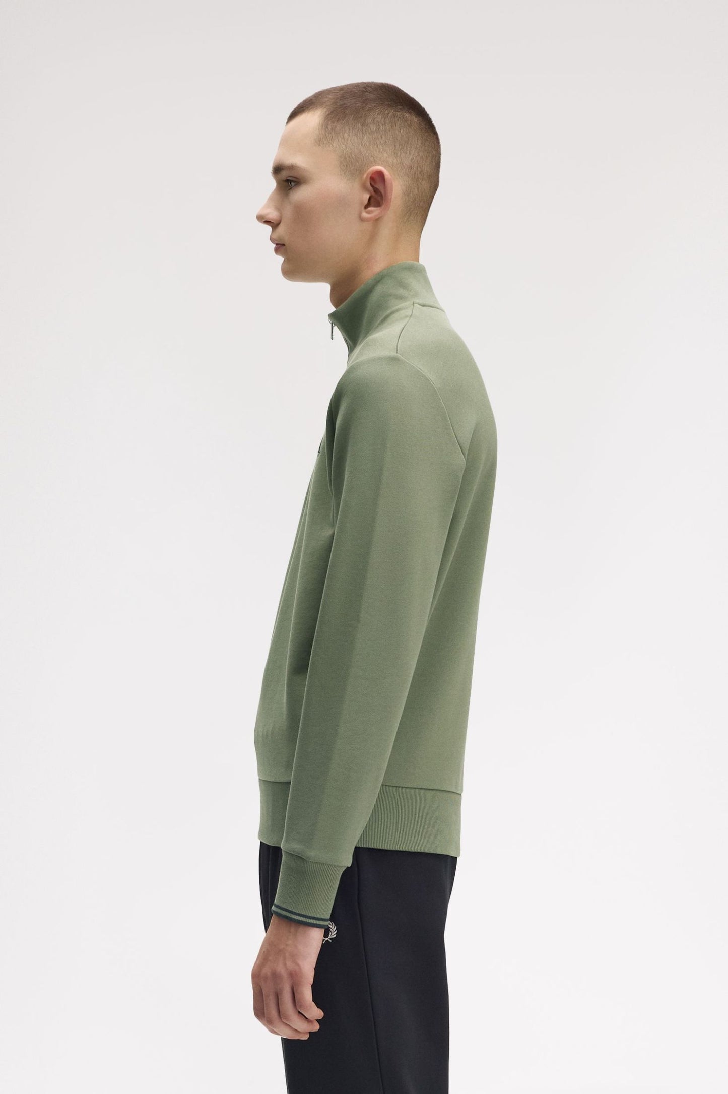 Half Zip Sweatshirt - Laurel Wreath Green