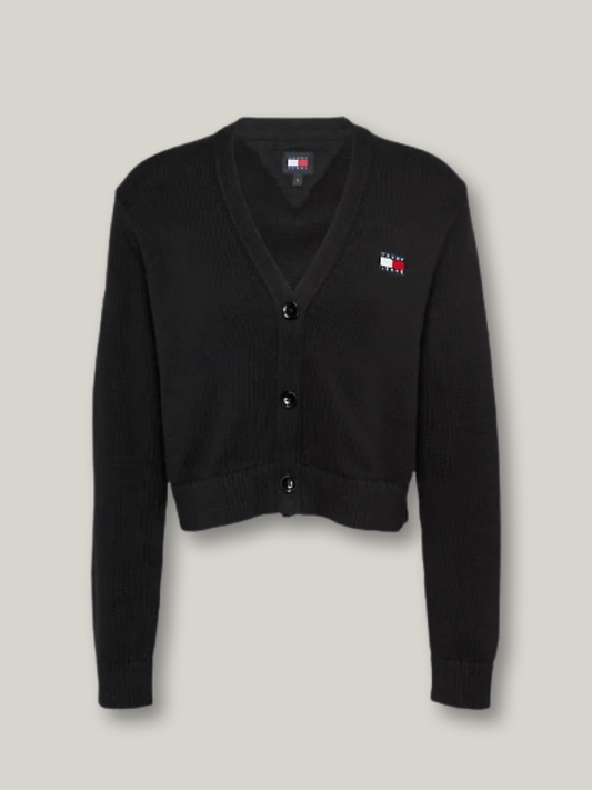 Tommy Jeans - Essential Badge Cardigan - Black