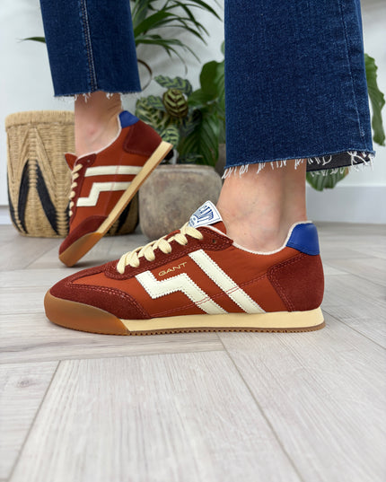 Beylana Retro Sneaker - Copper/Crisp Blue