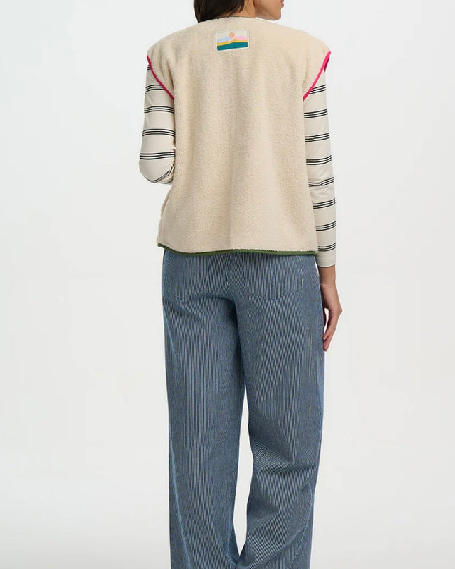 Sophie Fleece Gilet - Oatmeal