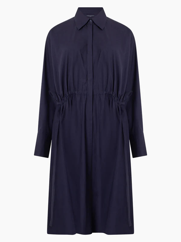 Rhodes Poplin Shirt Dress - Marine