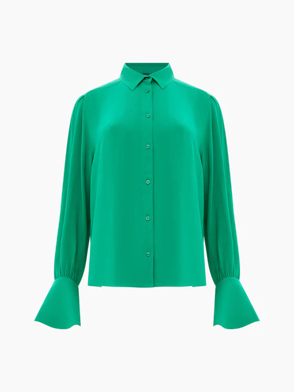 French Connection Cecile Crepe Shirt - Jelly Bean