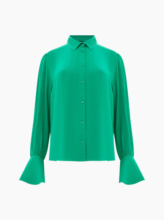 French Connection Cecile Crepe Shirt - Jelly Bean