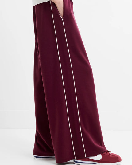 Wren Side Piping Wide Leg Trousers