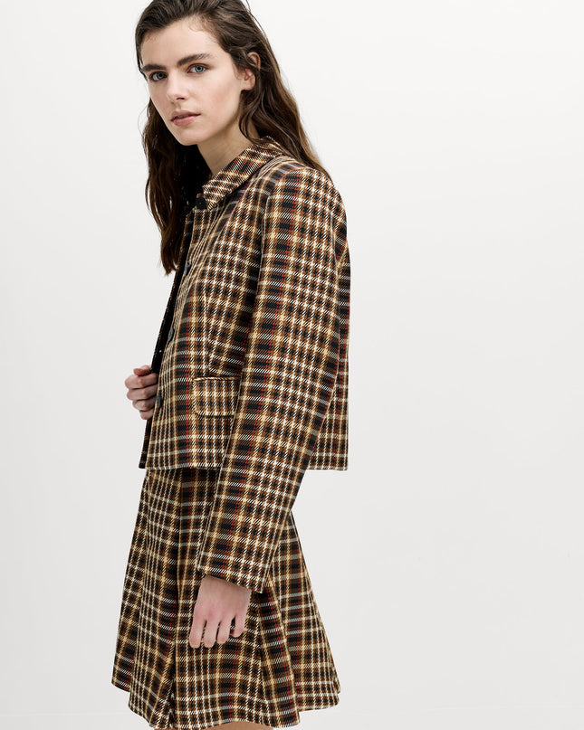 Tasha Brown Checked Blazer