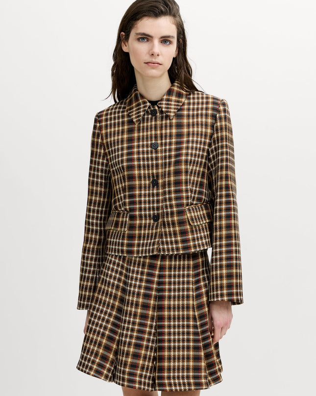 Tasha Brown Checked Blazer