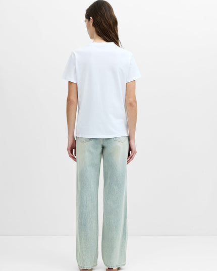 White Peached Cotton Noughts and Kisses Graphic T-Shirt