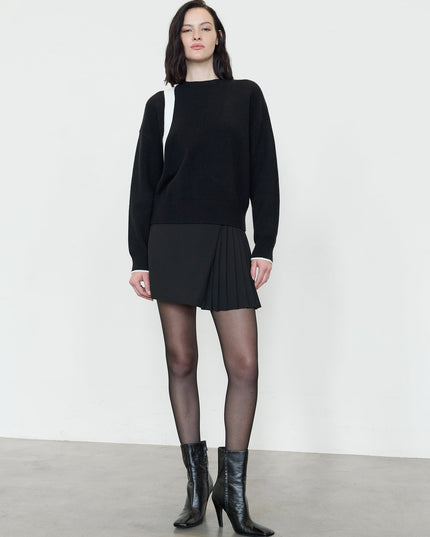 Davan Monochrome Bow Back Knit Jumper