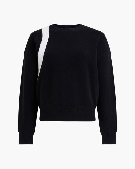 Davan Monochrome Bow Back Knit Jumper