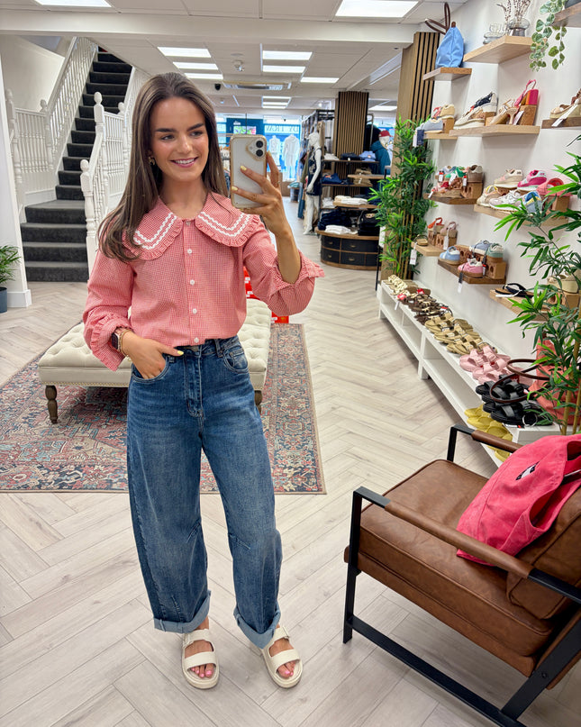 Louisa Barrel Jean - Indigo Denim