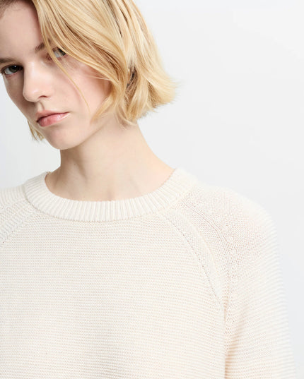 Lilly Mozart Crew Neck Jumper - Oatmeal Melange