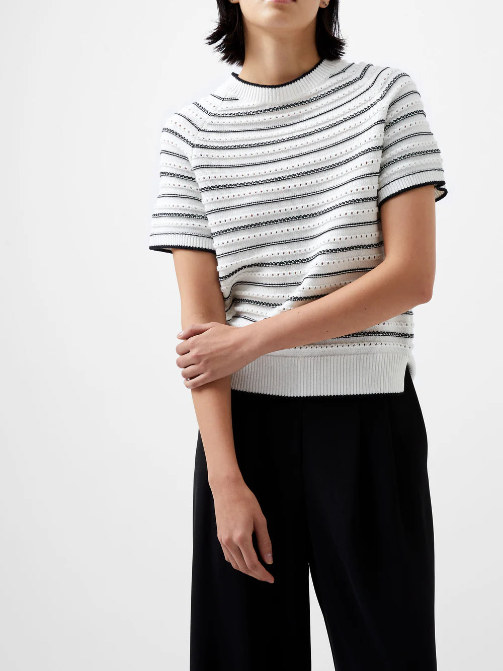 Oskie Short Sleeve Jumper - Winter White