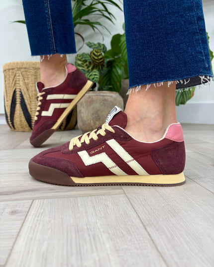 Beylana Retro Sneaker - Wine/Pink