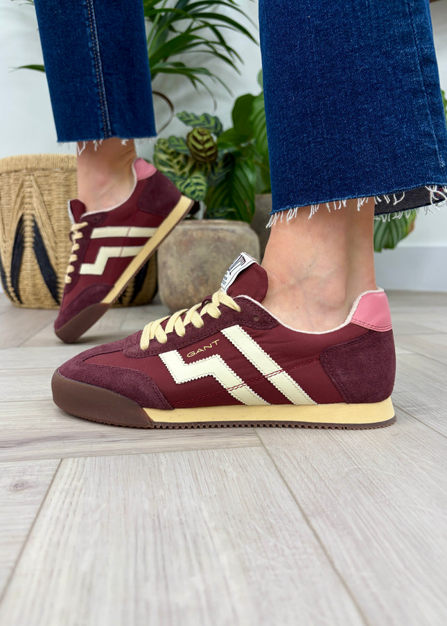 Beylana Retro Sneaker - Wine/Pink