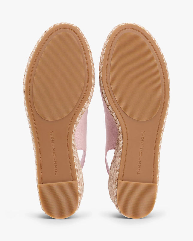 Hemp Slingback Wedge Espadrilles - Foggy Pink