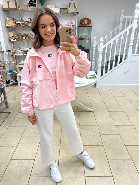 Tommy Jeans - Chicago Badge Windbreaker - Precious Pink
