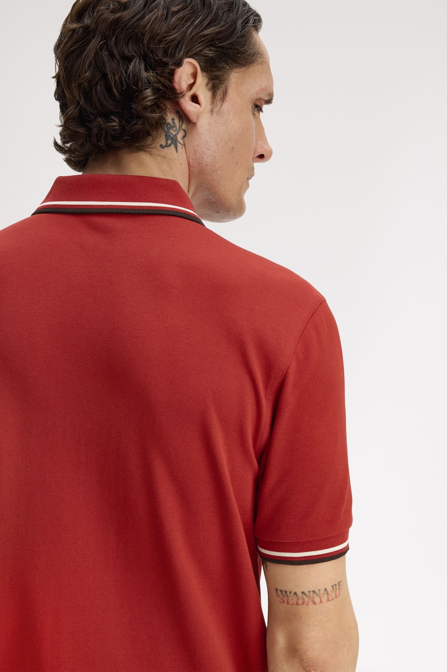 Twin Tipped Polo Shirt - Burnt Red
